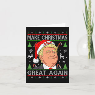 Funny Trump 2024 maakt kerst weer geweldig S Kaart