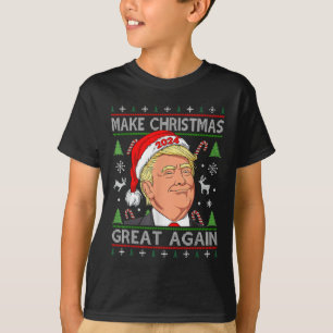 Funny Trump 2024 maakt kerst weer heel lomp. T-shirt