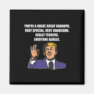 Funny Trump Best Grandpa Ever Iedereen is het eens Magneet