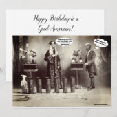 Funny Trump Biden 1910 Magic Act Carte d'anniversa (Devant / Derrière)