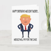 Funny Trump Birthday Kaart (Voorkant)