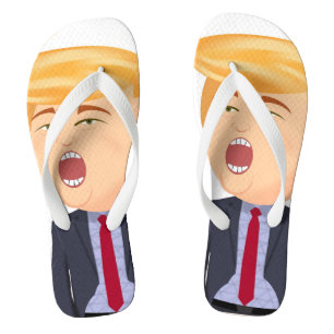 FUNNY TRUMP CARTOON TEENSLIPPERS