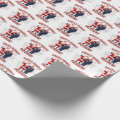 Funny Trump Christmas Cadeaupapier (Hoek)