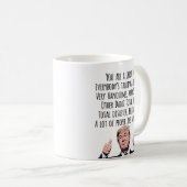 Funny Trump Dad Father’s Day  birthday Christmas Koffiemok (Voorkant rechts)