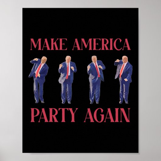Funny Trump Dancing Poster (Voorkant)