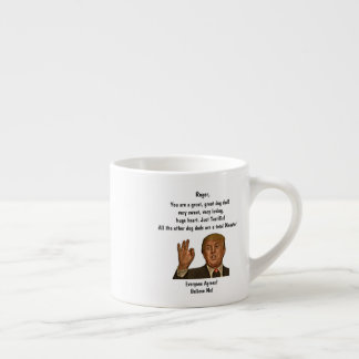 Funny Trump Dog Dad Vaderdag Expresso Mok