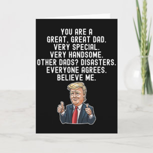 Funny Trump Father Birthday Card Kaart