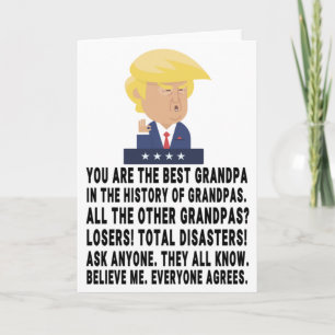 Funny Trump Grandpa Kaart