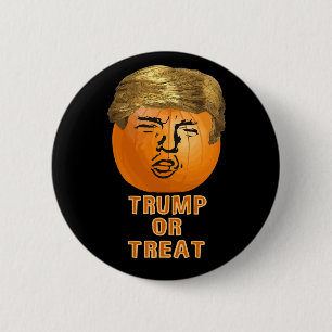 Funny Trump Halloween Trumpkin Pumpkin Ronde Button 5,7 Cm
