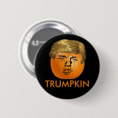 Funny Trump Halloween Trumpkin Pumpkin Ronde Button 5,7 Cm (Voorkant /achterkant)