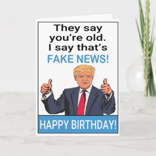 Funny Trump Happy Birthday Kaart