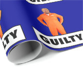 Funny Trump in Oranje schuld Cadeaupapier (Rol Hoek)