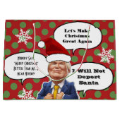 Funny Trump Kerstmis Large Cadeautasje (Voorkant)