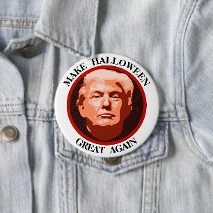 Funny Trump maakt Halloween geweldig Ronde Button 4,0 Cm