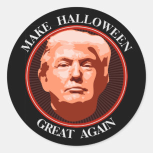 Funny Trump maakt Halloween geweldig Ronde Sticker