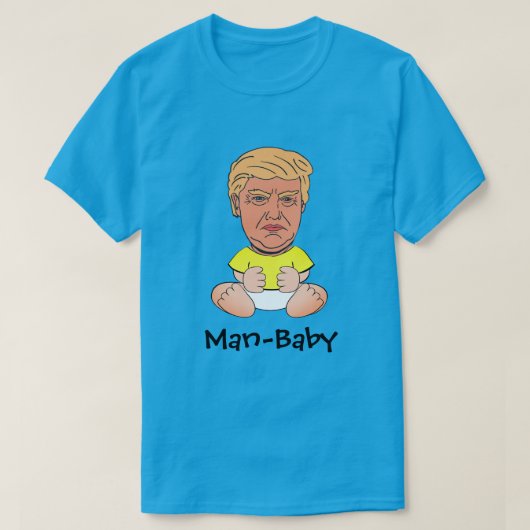 Funny Trump "Man-baby" T-shirt (Design voorkant)