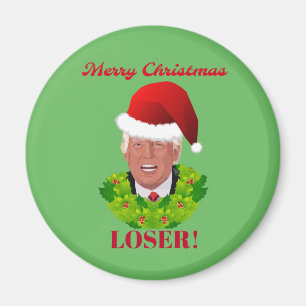 Funny Trump "Merry KerstLoser" Magneet