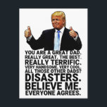 Funny Trump père carte d'anniversaire<br><div class="desc">Carte de Fête des pères Trump amusante,  cadeau parfait pour la Fête des pères et l'anniversaire.
Personnalisez votre propre message !</div>