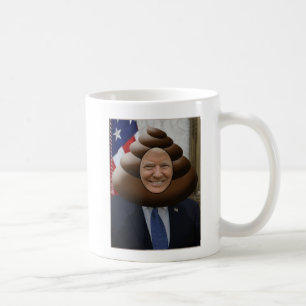 Funny Trump Poop Emoji Head Koffiemok