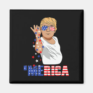 Funny Trump Salt Merica Freedom 4e juli cadeautjes Magneet