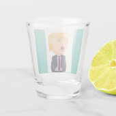 FUNNY TRUMP TIRE DES VERRES EN VERRE (Dos)