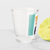 FUNNY TRUMP TIRE DES VERRES EN VERRE (Gauche)