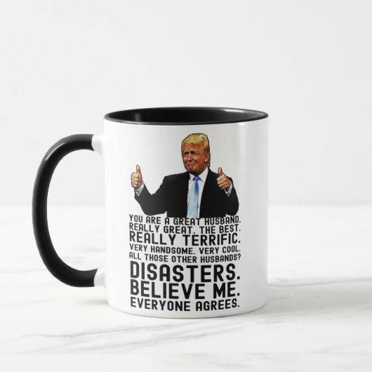 Funny Trump Vaderdag Gift for Husband Mok (Links)