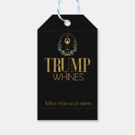 Funny Trump Whines Black Wine Cadeaulabel