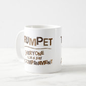 Funny Trumpet Gift Koffiemok (Voorkant links)