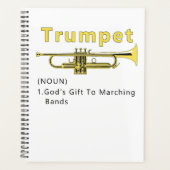 Funny Trumpet gods geeft marchingband Planner (Voorkant)
