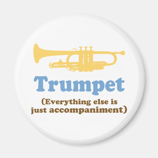 Funny Trumpet Joke Magneet (Voorkant)