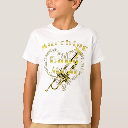 Funny Trumpet Marching Band Mam T-shirt (Voorkant)