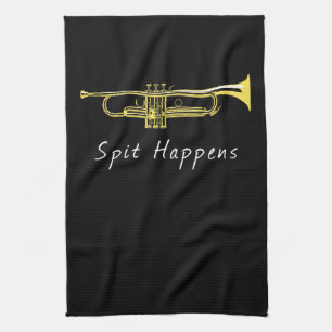Funny Trumpet Spit gebeurt in de band Theedoek