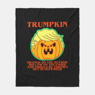 Funny Trumpkin Fleece Deken