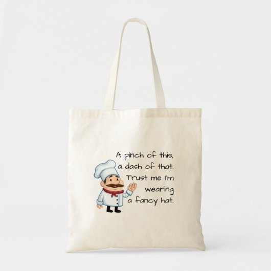 Funny Trust the Chef Tote Bag (Voorkant)