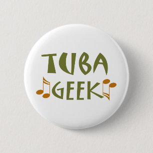 Funny Tuba Geek Gift Ronde Button 5,7 Cm