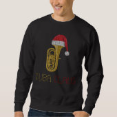 Funny Tuba Marching Band Shirt met kerstmis (Voorkant)