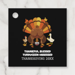 Funny Turducken Thanksgiving Bedankjes Labels