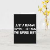 Funny Turing Test Ai Geek Gift For Coder & Ner Kaart (Gele Bloem)