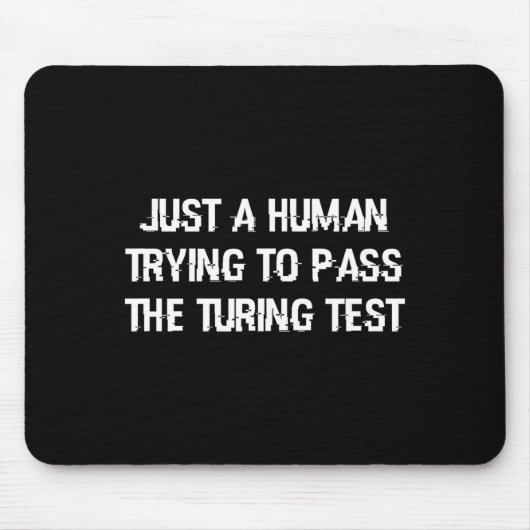 Funny Turing Test Ai Geek Gift For Coder & Ner Muismat (Voorkant)