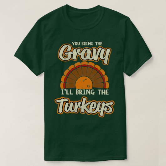 Funny Turkey Bowling Bowling Bowler T T-shirt (Design voorkant)