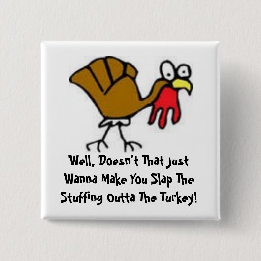 Funny Turkey Button and Gezegde (Voorkant)