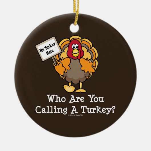 Funny Turkey Ornament (Voorkant)