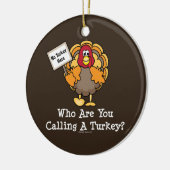 Funny Turkey Ornament (Links)