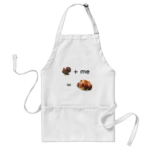 Funny Turkey Thanksgiving Chefs Apron Standaard Schort (Voorkant)