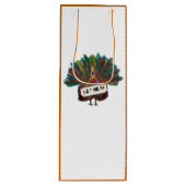Funny Turkey Thanksgiving Kerstmis tas Wine Gift Wijn Cadeautas (Voorkant)