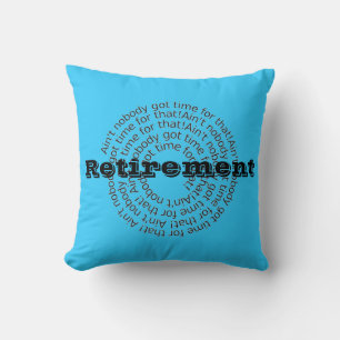 Funny Turquoise et Coussin de retraite vert
