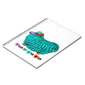 Funny Turquoise Ram chinois Année Zodiac Carnet (Côté gauche)