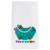 Funny Turquoise Ram Chinois Année Zodiac S Sac cad (Devant)