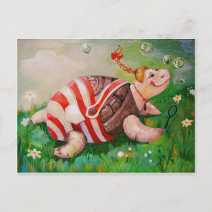 FUNNY TURTLE BRIEFKAART